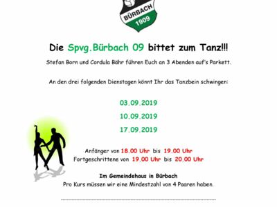 Tanzkurs nach den Sommerferien