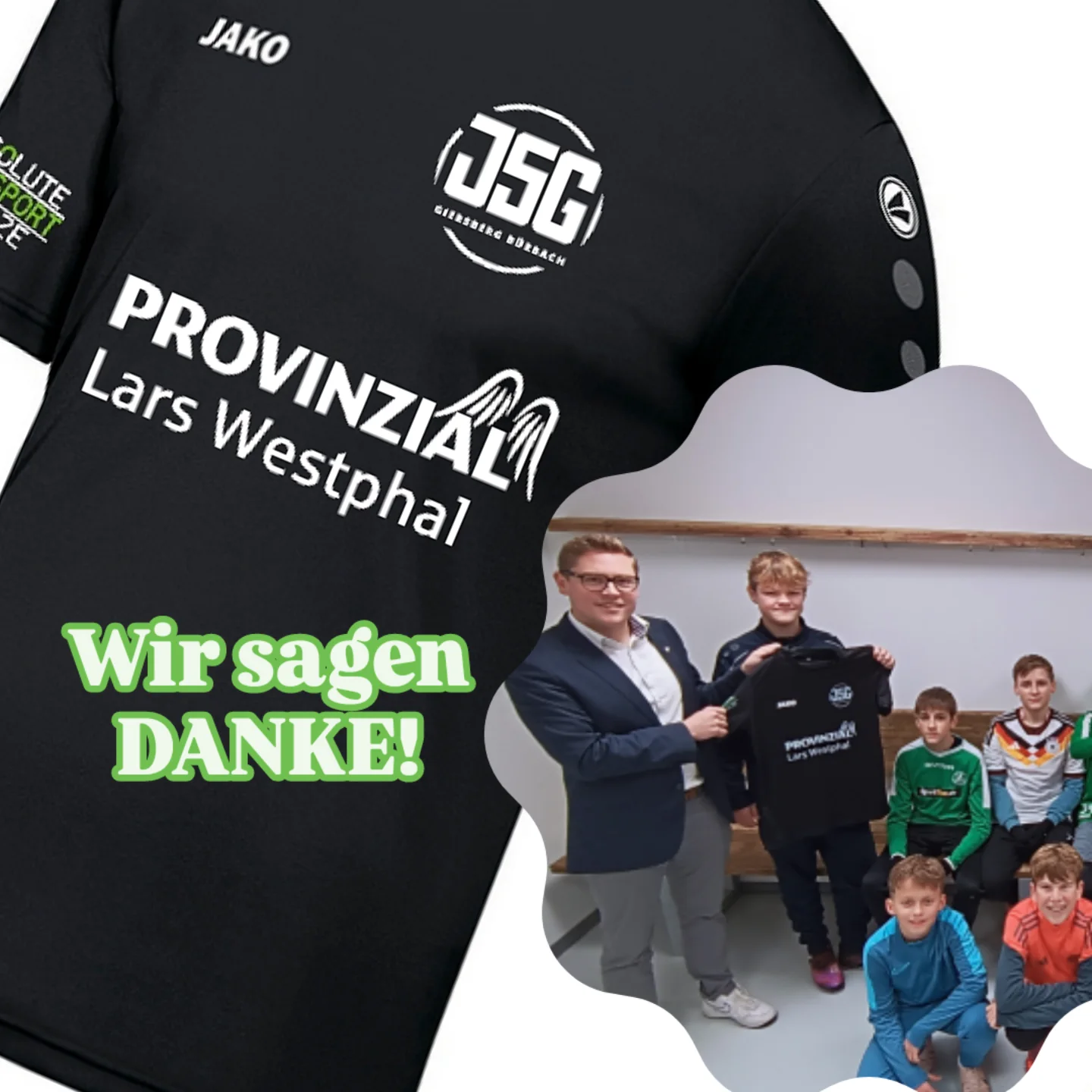 Neue Trikots für die Jugend.